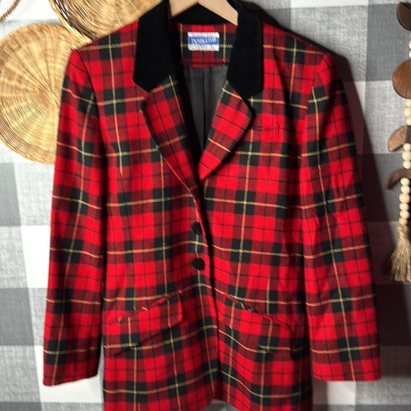 Vtg Pendleton Blazer Holiday - Picture 2 of 9
